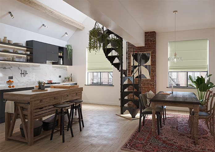 Hartford, Rustic Linen - Roman Blind - Image 6